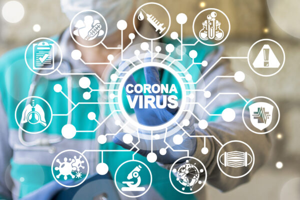 Corona Virus Healthcare Concept. Coronavirus 2019-nCoV Pandemic Sars Fever.